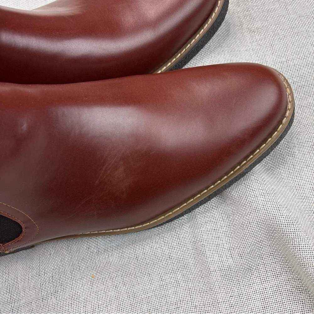 Deer Stags Men's Brown Leather Shoes Size 13M